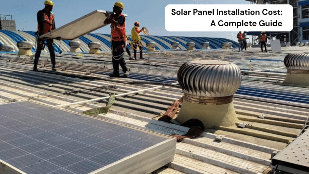 Residential solar panel installation cost.