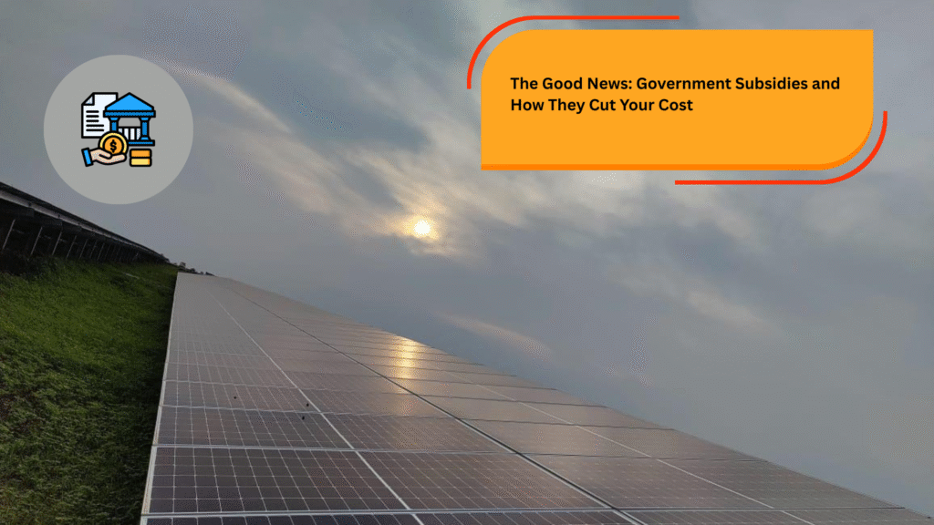 Solar panel installation cost estimate for a typical Indian home