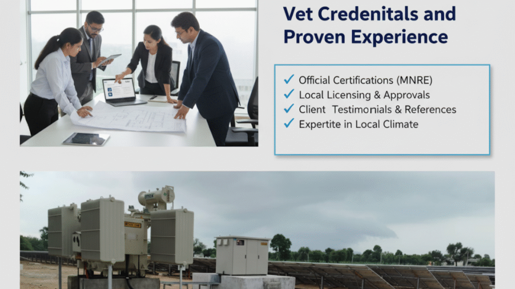 Verified credentials and experience
