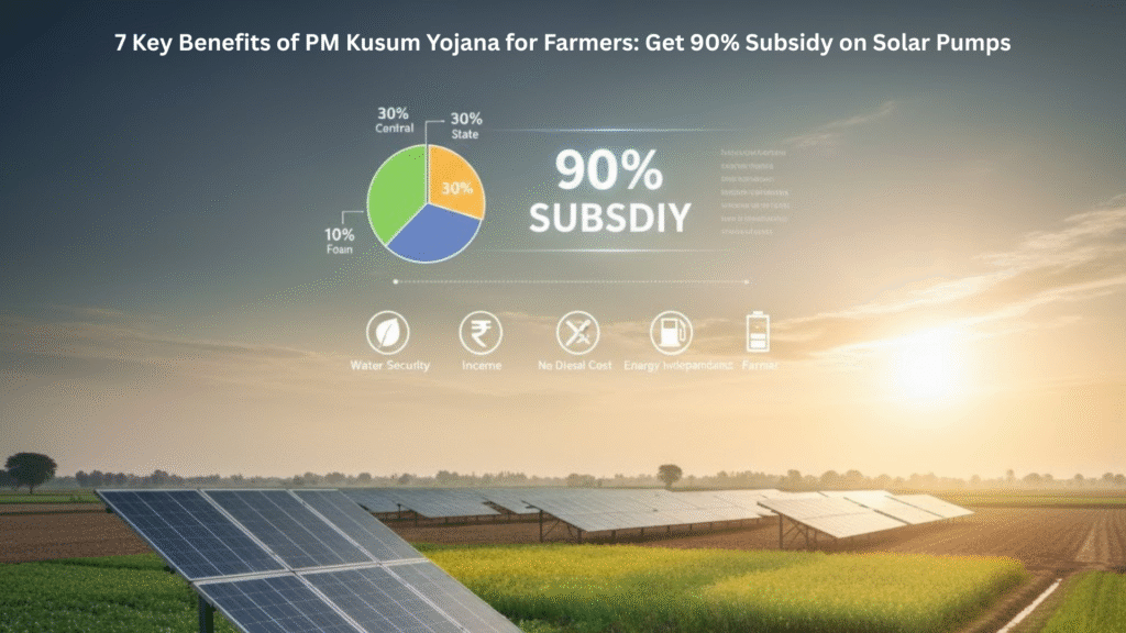 7 Key Benefits of PM Kusum Yojana for Farmers: Get 90% Subsidy on Solar Pumps